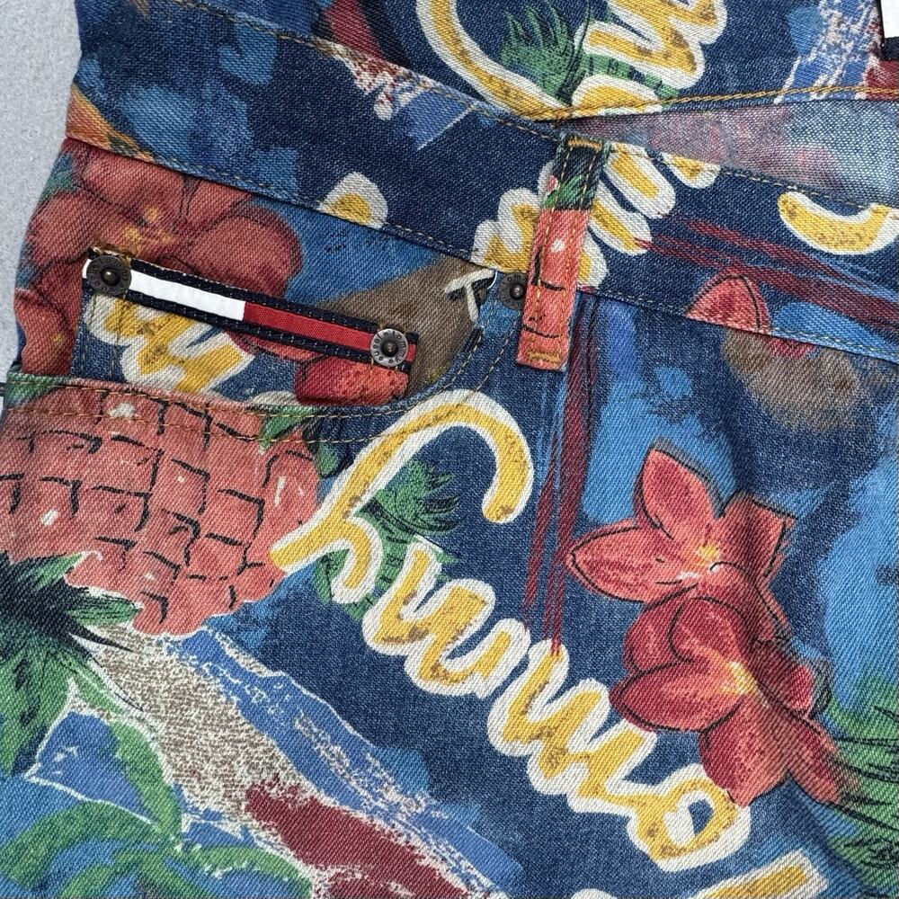Tommy Hilfiger Jeans Deadstock NWT Y2K Tropical Parrot Print Bootcut Size 13 - Picture 5 of 16